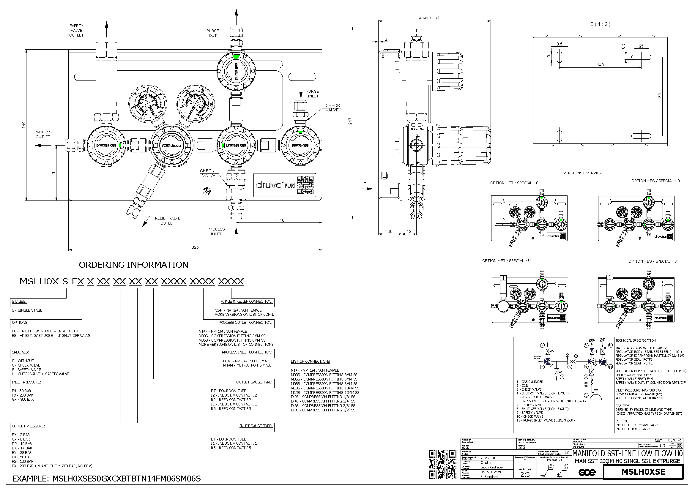 LOW FLOW RANGE - SINGLE STAGE - EXTERNAL GAS PURGING SYSTEM from GCE ...