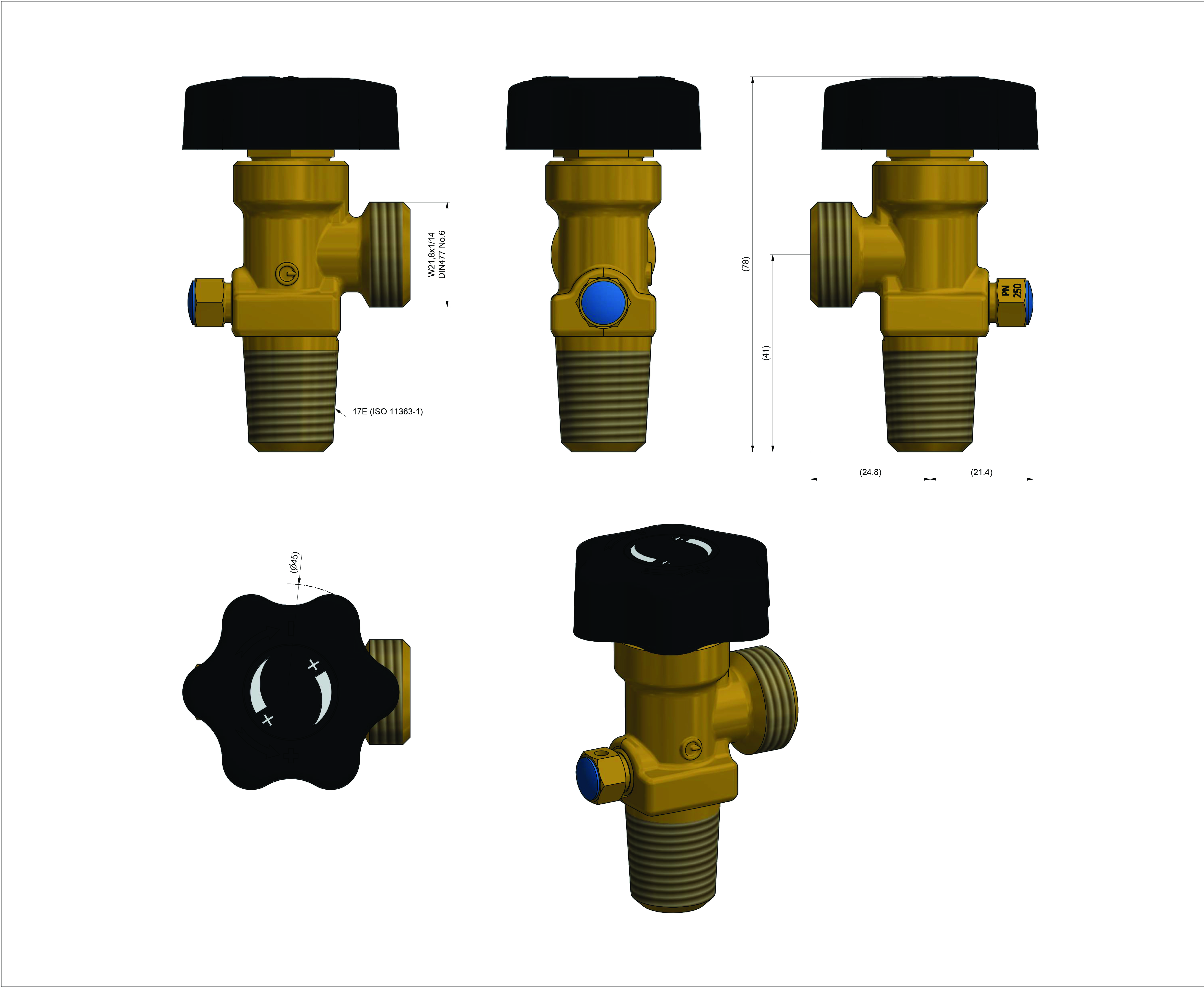 CYLINDER VALVES FOR SMALL CYLINDERS from GCE Group, leading manufacturer of  gas flow control equipment - GCE Group